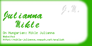 julianna mikle business card